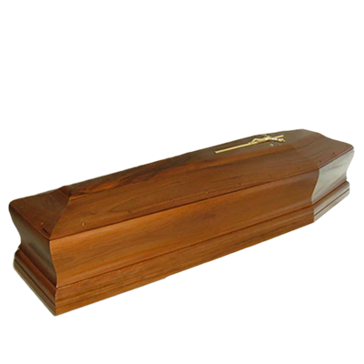 UK Style Adult Poplar Wood Coffin